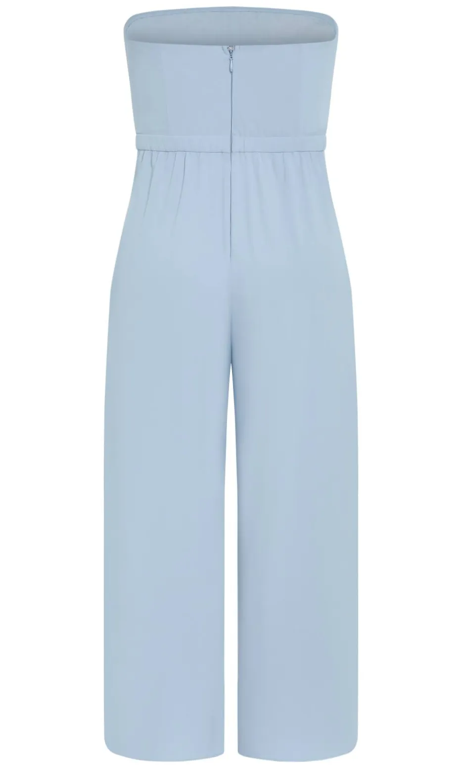 Attract Strapless Jumpsuit - dusty blue
