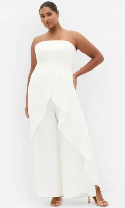 Attract Strapless Jumpsuit - ivory
