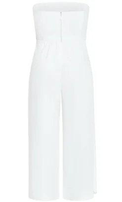 Attract Strapless Jumpsuit - ivory