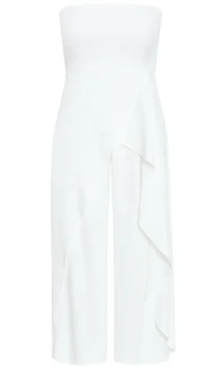 Attract Strapless Jumpsuit - ivory