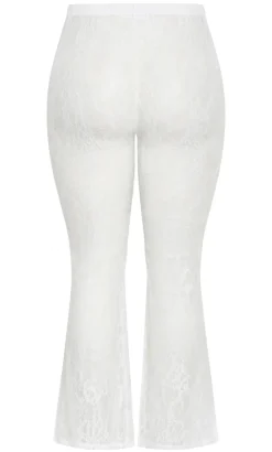 Aura Lace Pant - ivory
