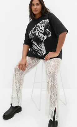 Aura Lace Pant - ivory