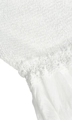 Aura Shirred Bodice Dress - ivory