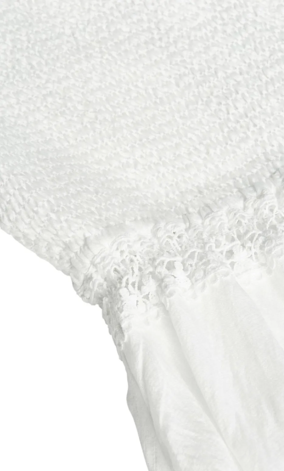 Aura Shirred Bodice Dress - ivory