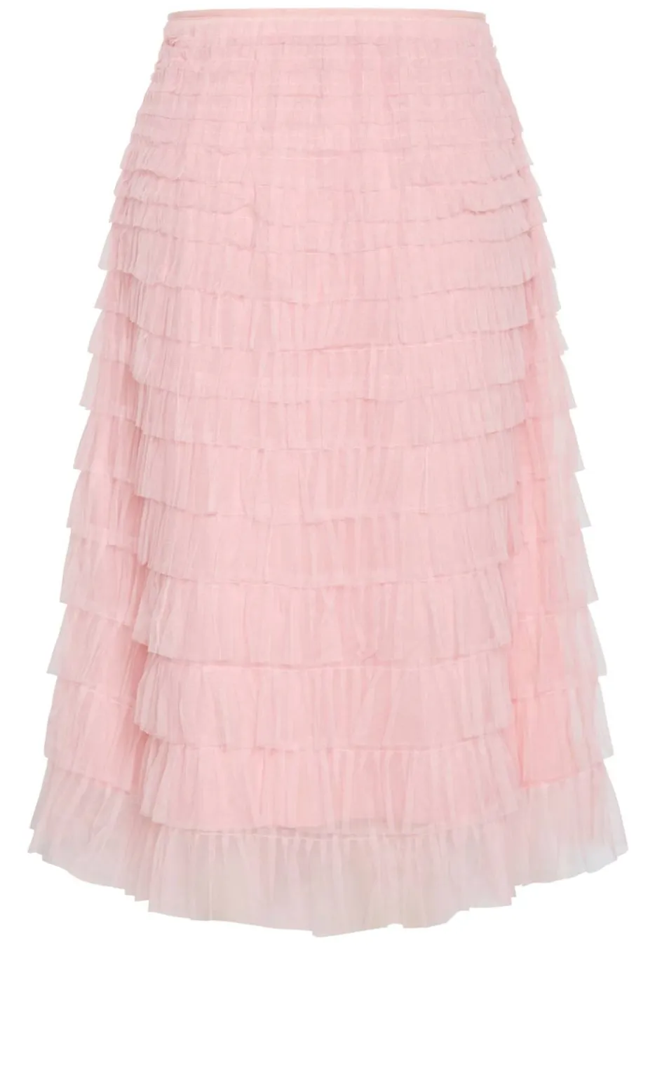 Averi Tulle Midi Skirt - rose quartz