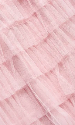 Averi Tulle Midi Skirt - rose quartz