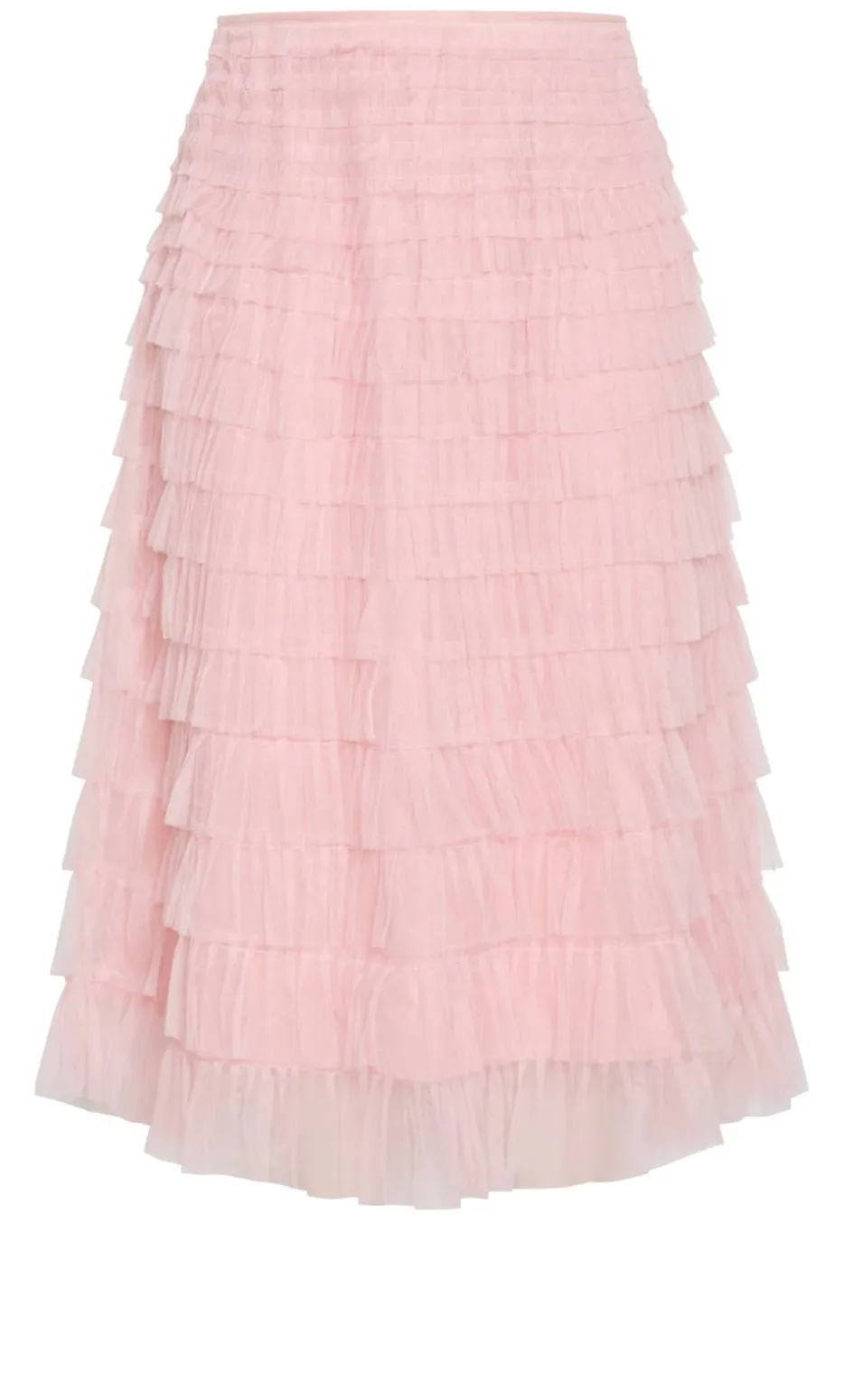 Averi Tulle Midi Skirt - rose quartz