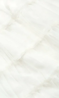 Averi Tulle Midi Skirt - vanilla