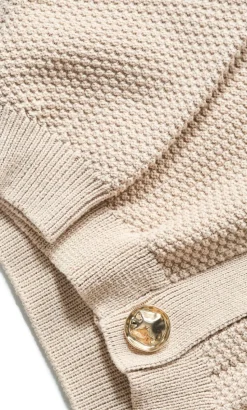 Bella Cotton Knit Cardigan - neutral