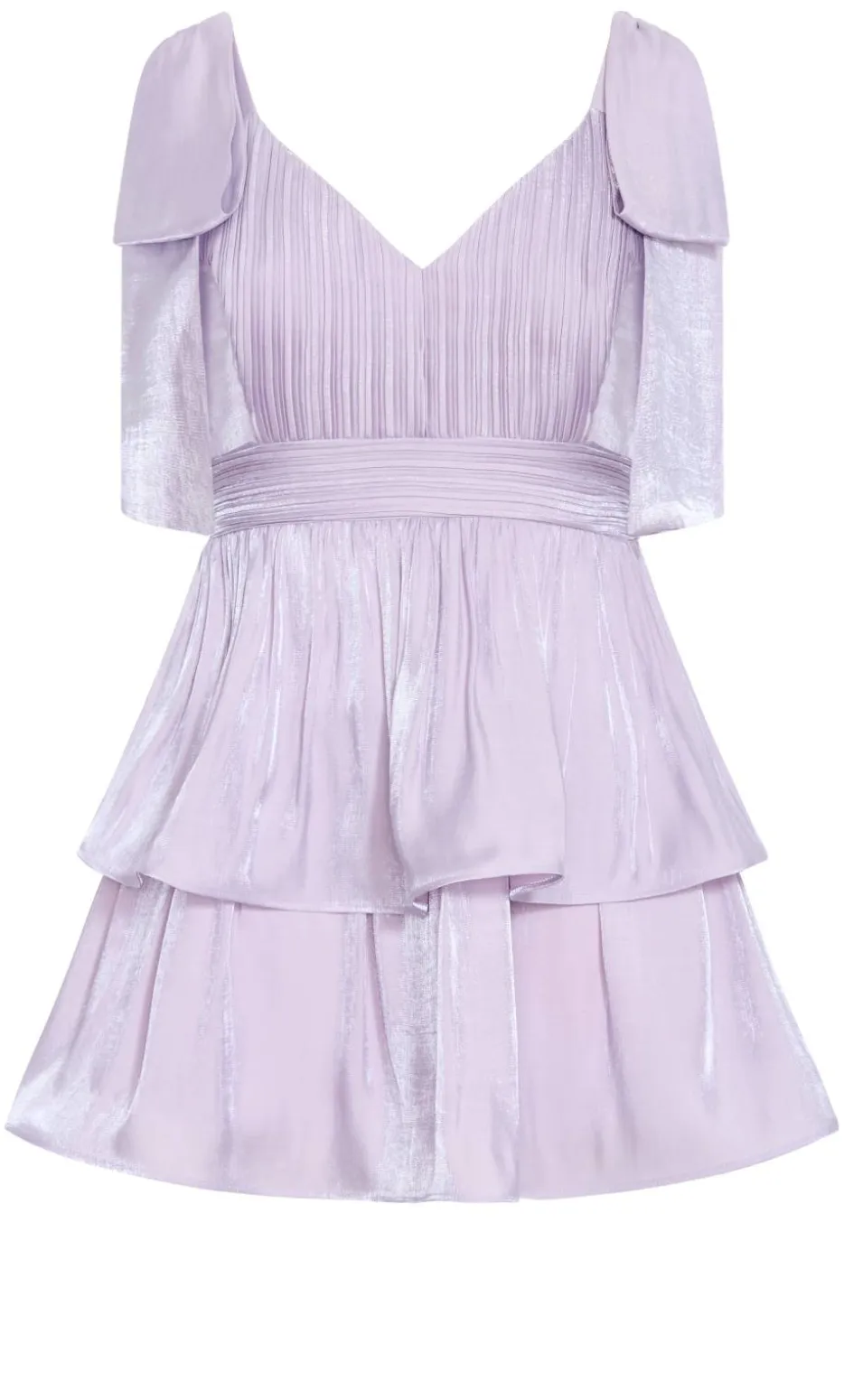 Betty Bow Mini Dress - lilac