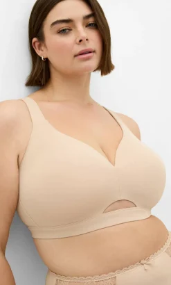 Bodycon Wireless Contour Bra - latte