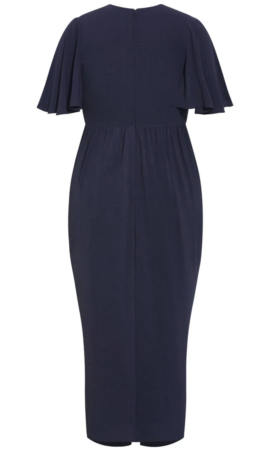 Braelynn Drape Maxi Dress - navy