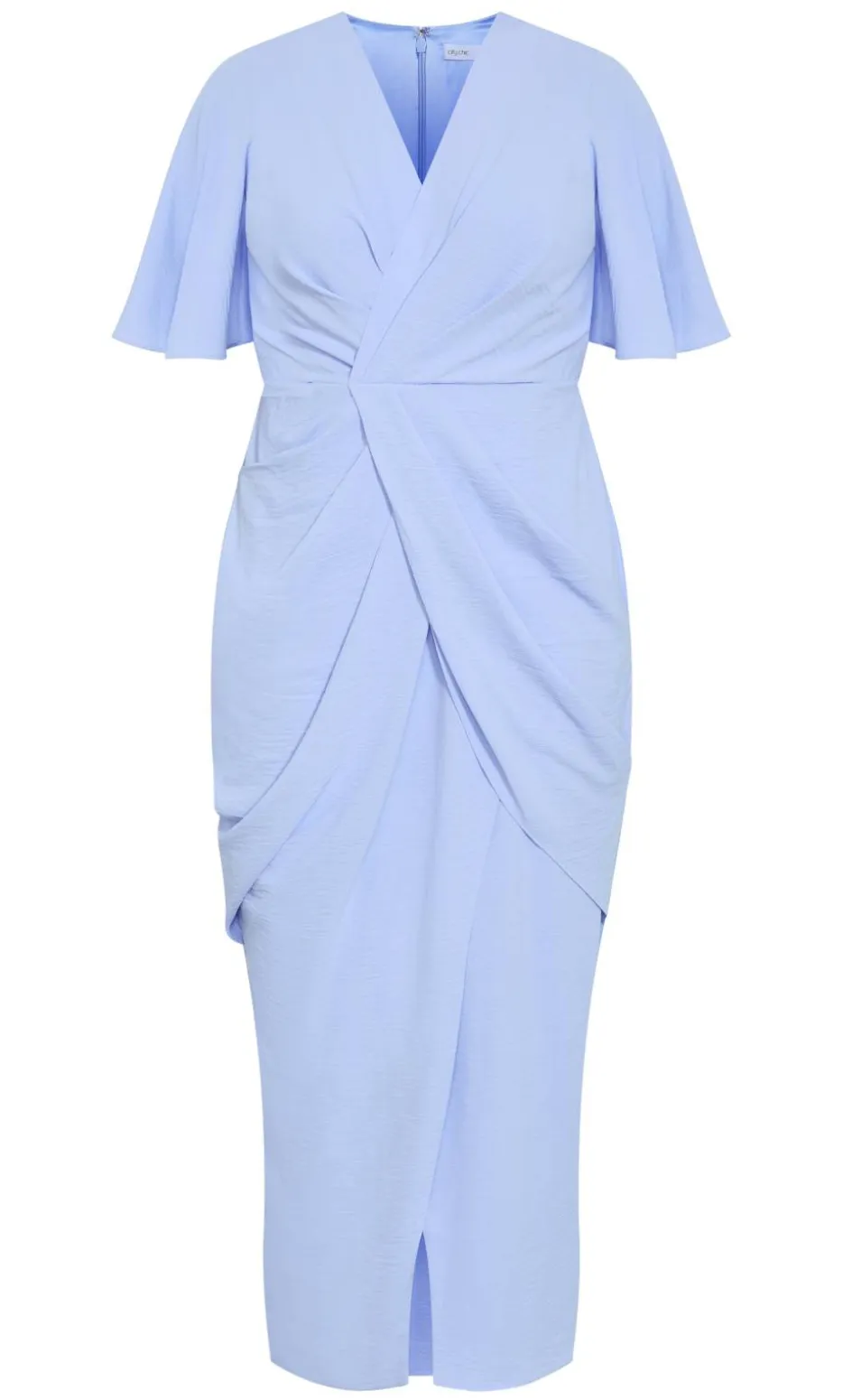 Braelynn Drape Maxi Dress - sky blue