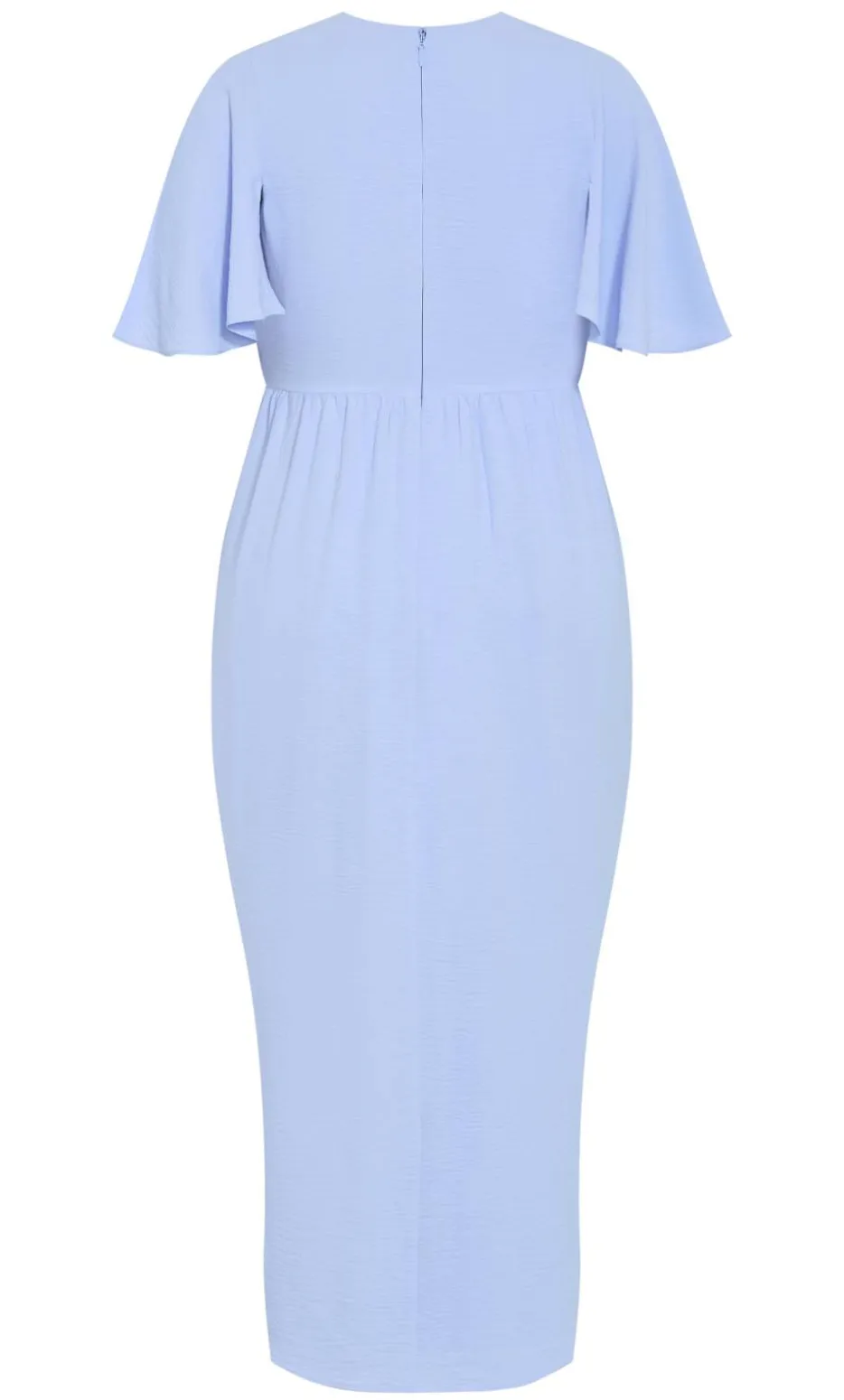 Braelynn Drape Maxi Dress - sky blue