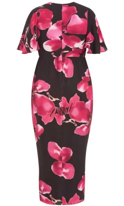 Braelynn Fleur Print Maxi Dress - dark chocolate