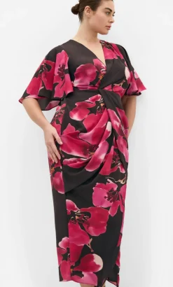 Braelynn Fleur Print Maxi Dress - dark chocolate