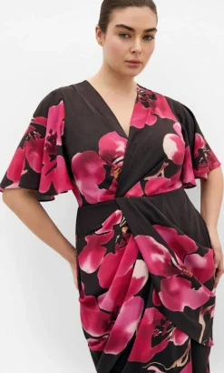 Braelynn Fleur Print Maxi Dress - dark chocolate