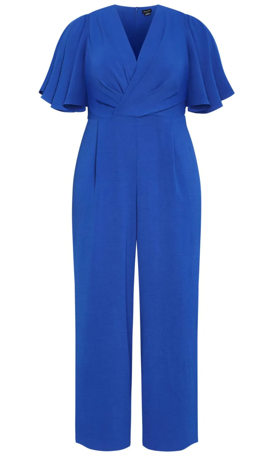 Braelynn V Neck Jumpsuit - cerulean