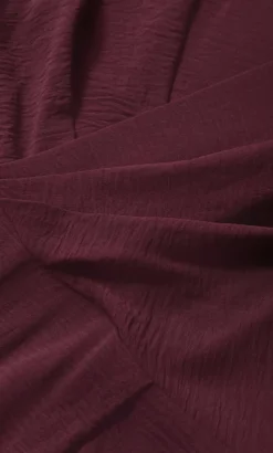 Braelynn V Neck Jumpsuit - dark cherry