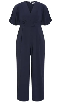 Braelynn V Neck Jumpsuit - navy