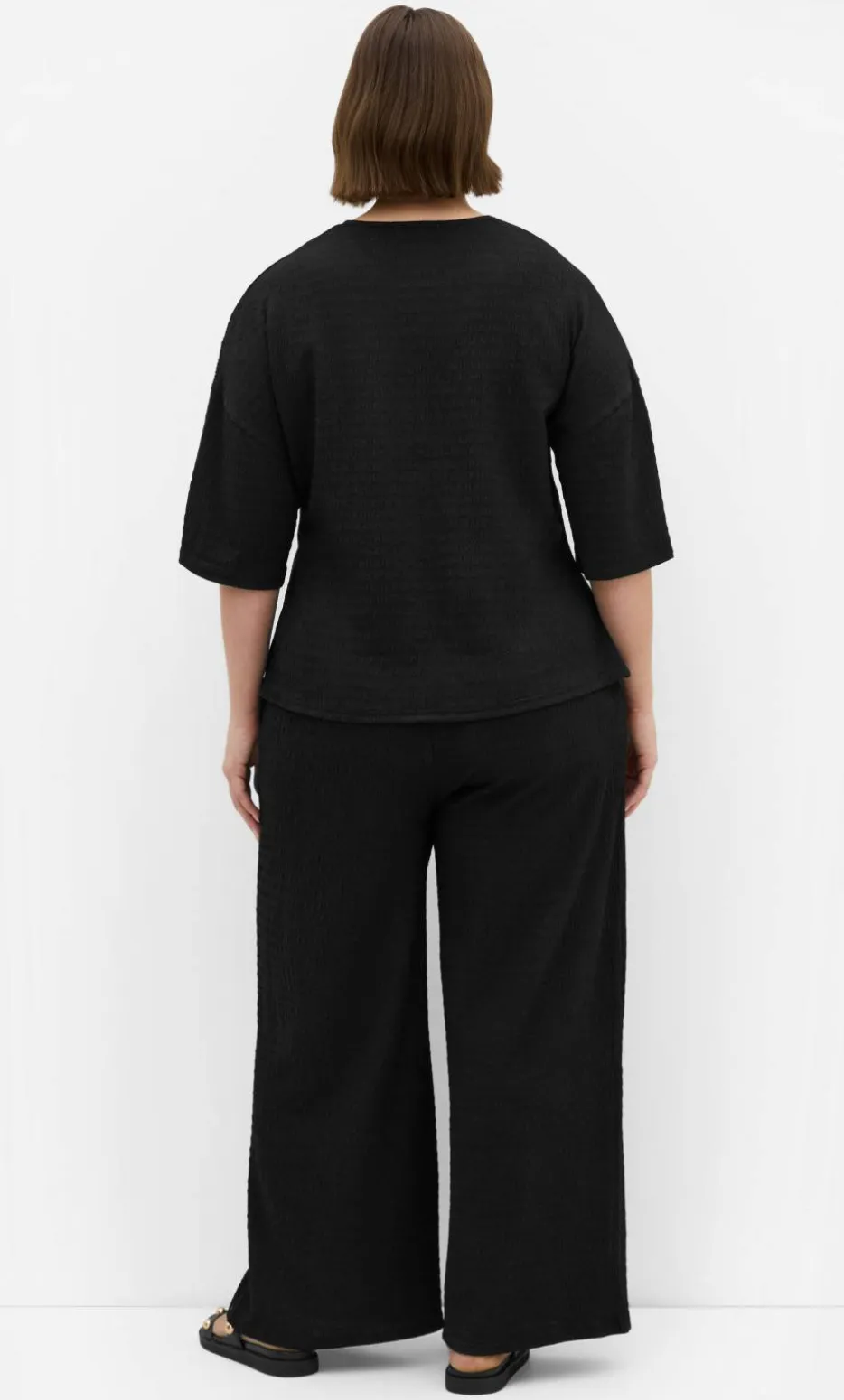 Brianna Side Tie Top - black