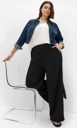 Brianna Wide Leg Pant - black