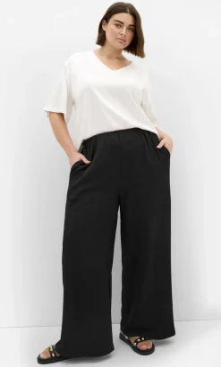 Brianna Wide Leg Pant - black