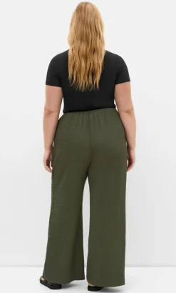 Brianna Wide Leg Pant - khaki