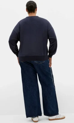 Brooklyn Crew Neck Sweatshirt - navy