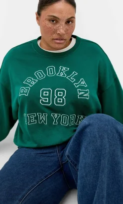 Brooklyn Crew Neck Sweatshirt - varsity green