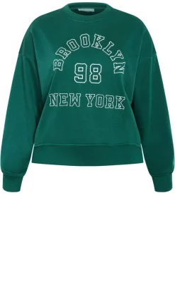 Brooklyn Crew Neck Sweatshirt - varsity green