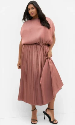 Camilla Midi Skirt - desert rose