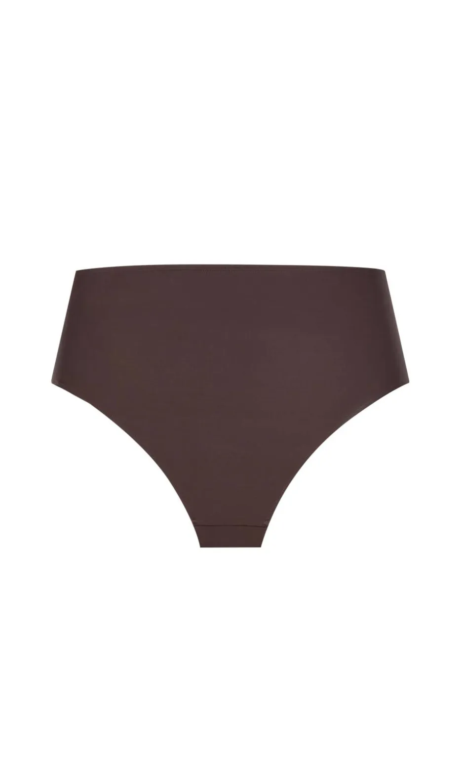 Capri Hi Waist Bikini Brief - chocolate