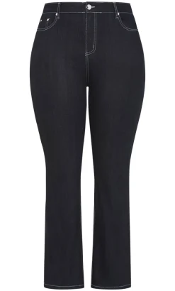 CC Bootleg Short Denim Jean - dark wash