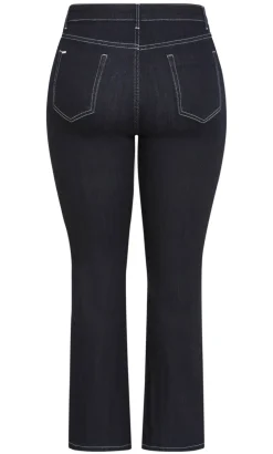 CC Bootleg Short Denim Jean - dark wash