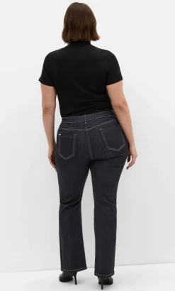 CC Bootleg Short Denim Jean - dark wash