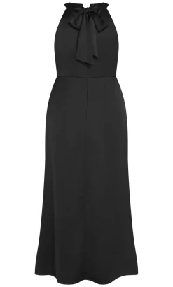 Celina Halter Maxi Dress - black