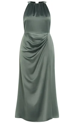 Celina Halter Maxi Dress - sage