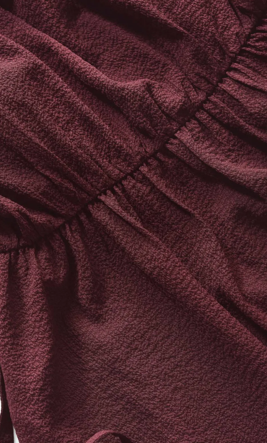 Celina Peplum Top - bordeaux