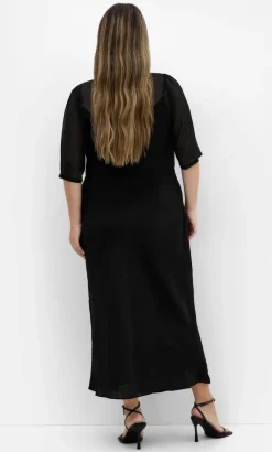 Chiffon Shrug - black