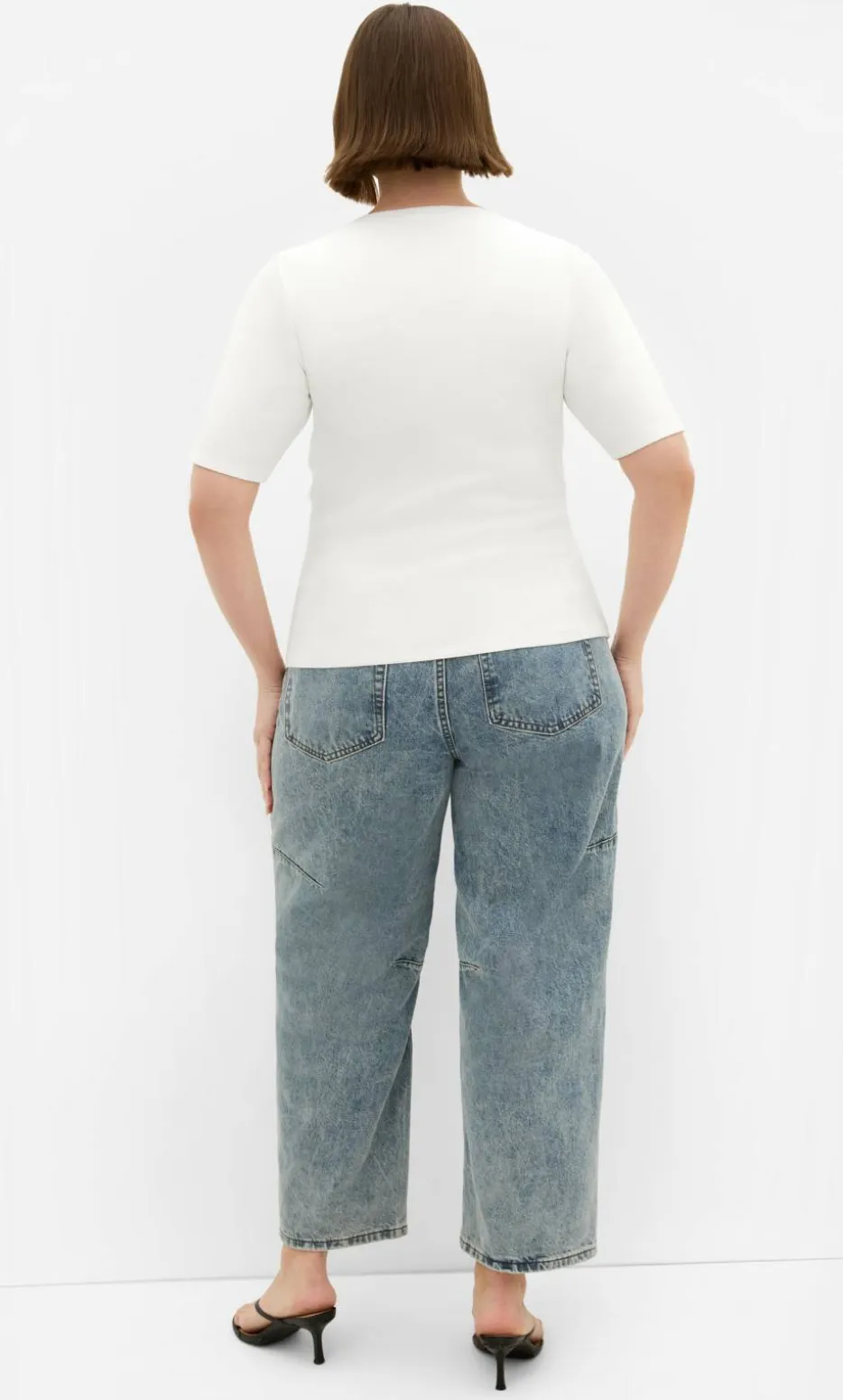 Cinched Side Top - ivory