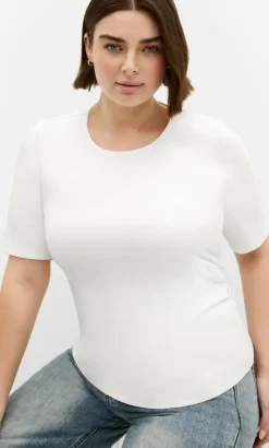 Cinched Side Top - ivory