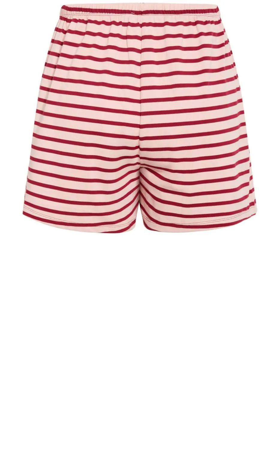 Claire Stripe Drawcord Short - blush