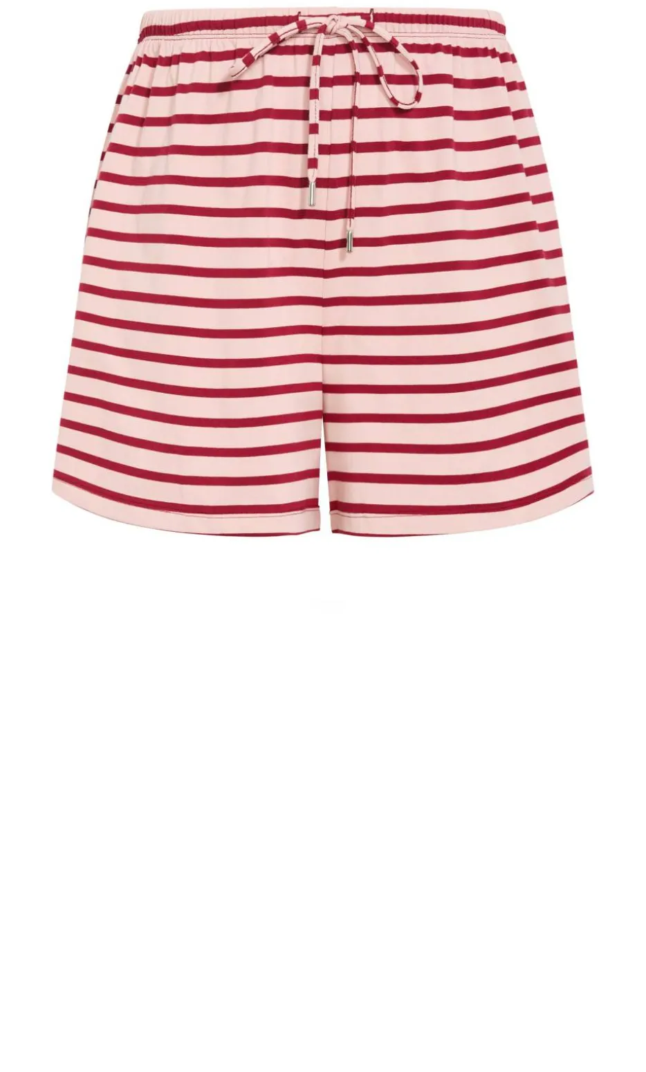 Claire Stripe Drawcord Short - blush