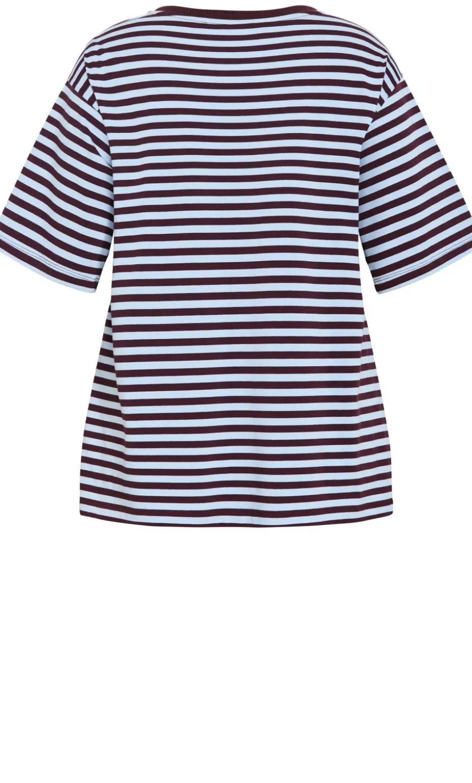 Claire Stripe Oversized Tee - sky blue