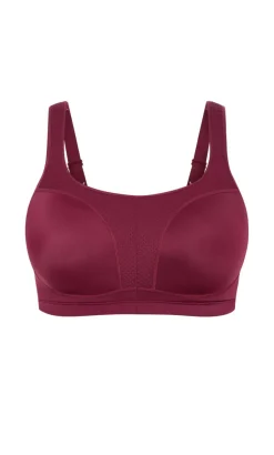 Contour Underwire Sports Bra - dark cherry