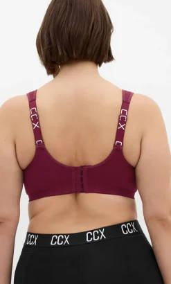 Contour Underwire Sports Bra - dark cherry