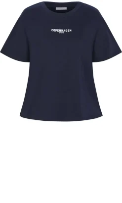 Copenhagen Studio Cotton Tee - navy
