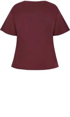 Copenhagen Studio Cotton Tee - wildberry