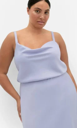 Cowl Neck Satin Cami - lilac